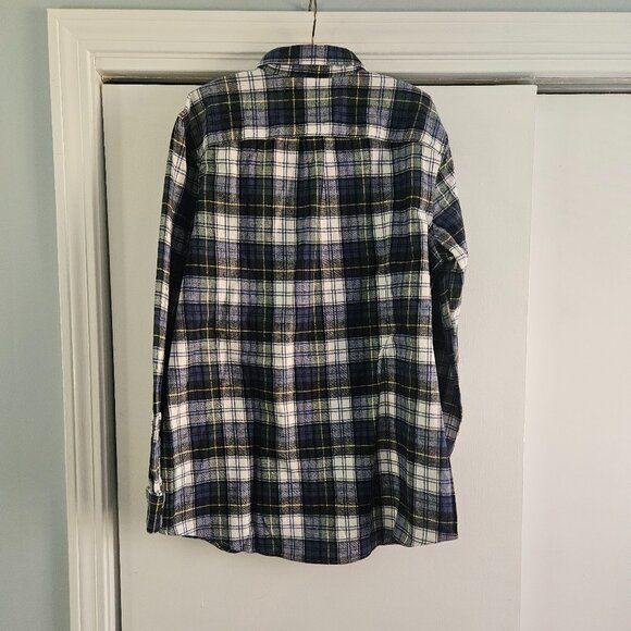 LL Bean Large Tall Plaid Flannel Button Down Shirt NWT - Picture 2 of 5